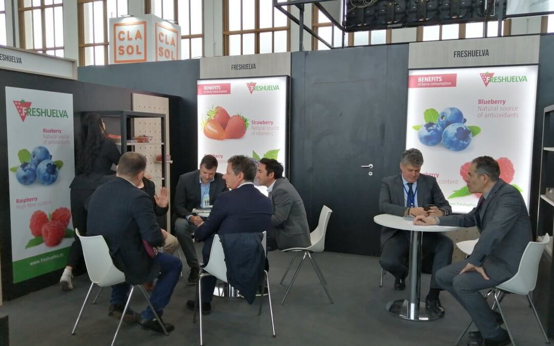 Freshuelva participa en una nueva edición de Fruit Logistica en Berlín para promocionar los frutos rojos onubenses