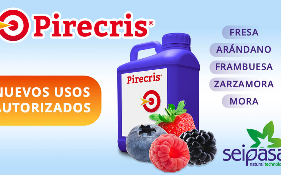 El bioinsecticida Pirecris de Seipasa amplía su etiqueta con nuevos usos autorizados en berries