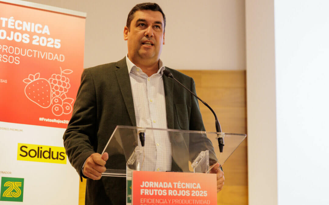 Freshuelva participa en la Jornada Técnica Frutos Rojos 2025 sobre eficiencia y productividad de los recursos